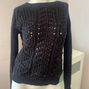 ALL Saints black sweater with zipper size 4